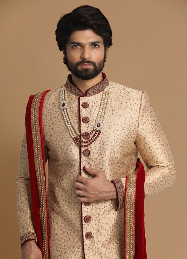 Manyavar sherwani hotsell collection for groom